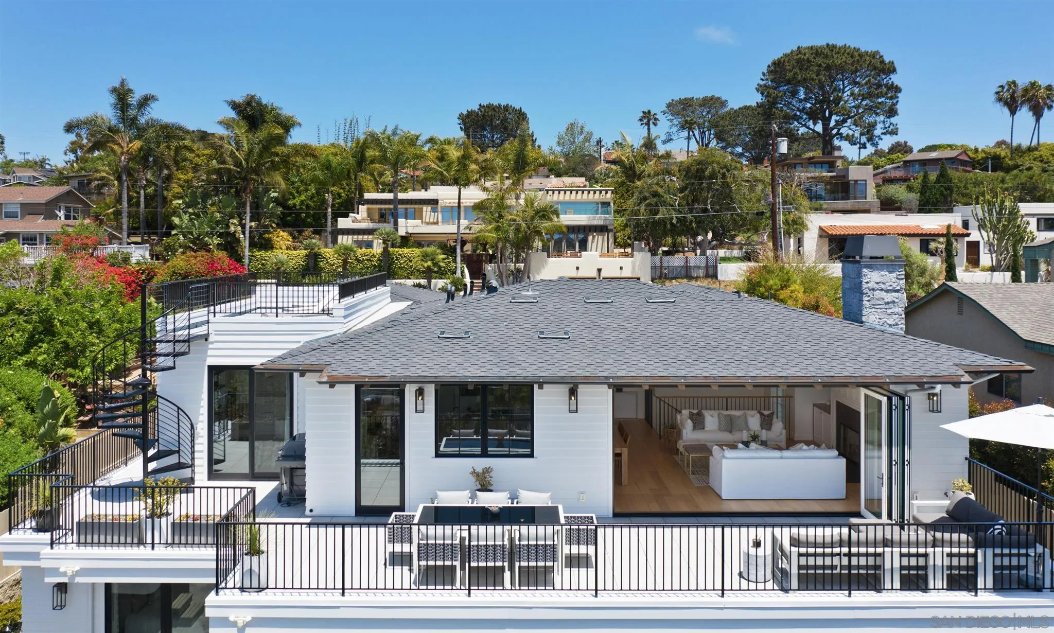 425 South Rios Avenue Solana Beach, CA 92075 - Photo 7 of 50 a aerial view of a house with a swimming pool