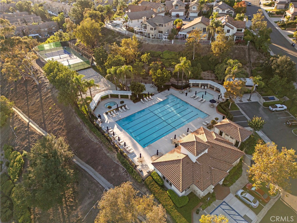 19361 Jasper Hill Road Lake Forest, CA 92679 - Photo 18 of 37 an aerial view of a house with a yard