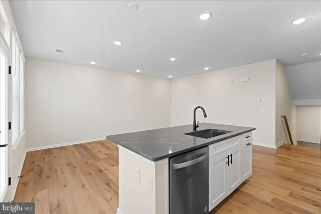a view of kitchen island sink