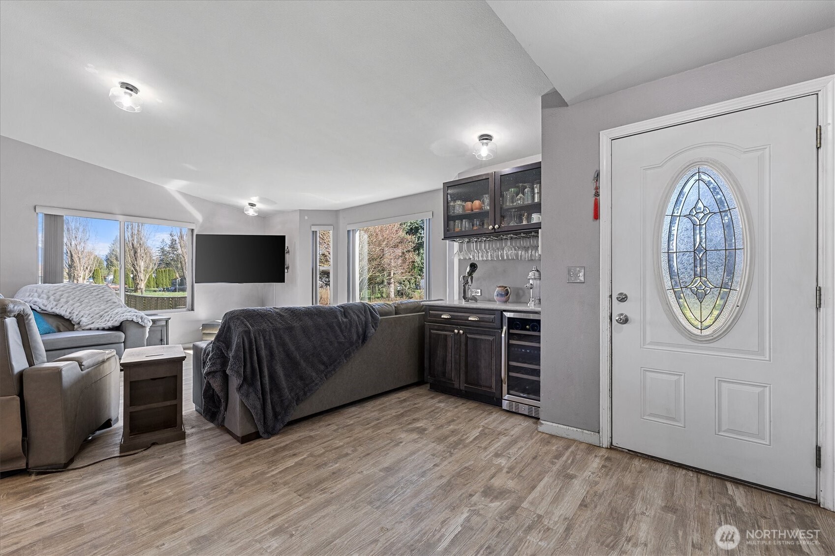 17771 Dunbar Road Mount Vernon, WA 98273 - Photo 3 of 38 a living room with furniture and a wooden floor