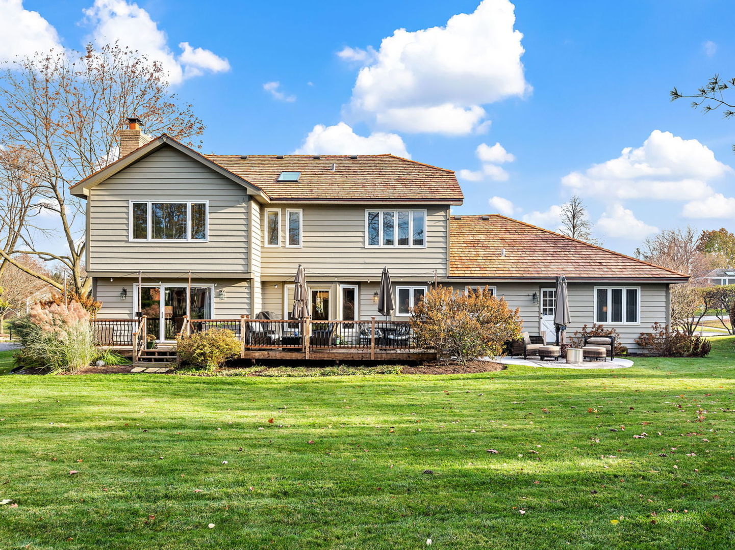 730 Valley Road Lake Forest, IL 60045 - Photo 26 of 33 a front view of a house with a yard and trees