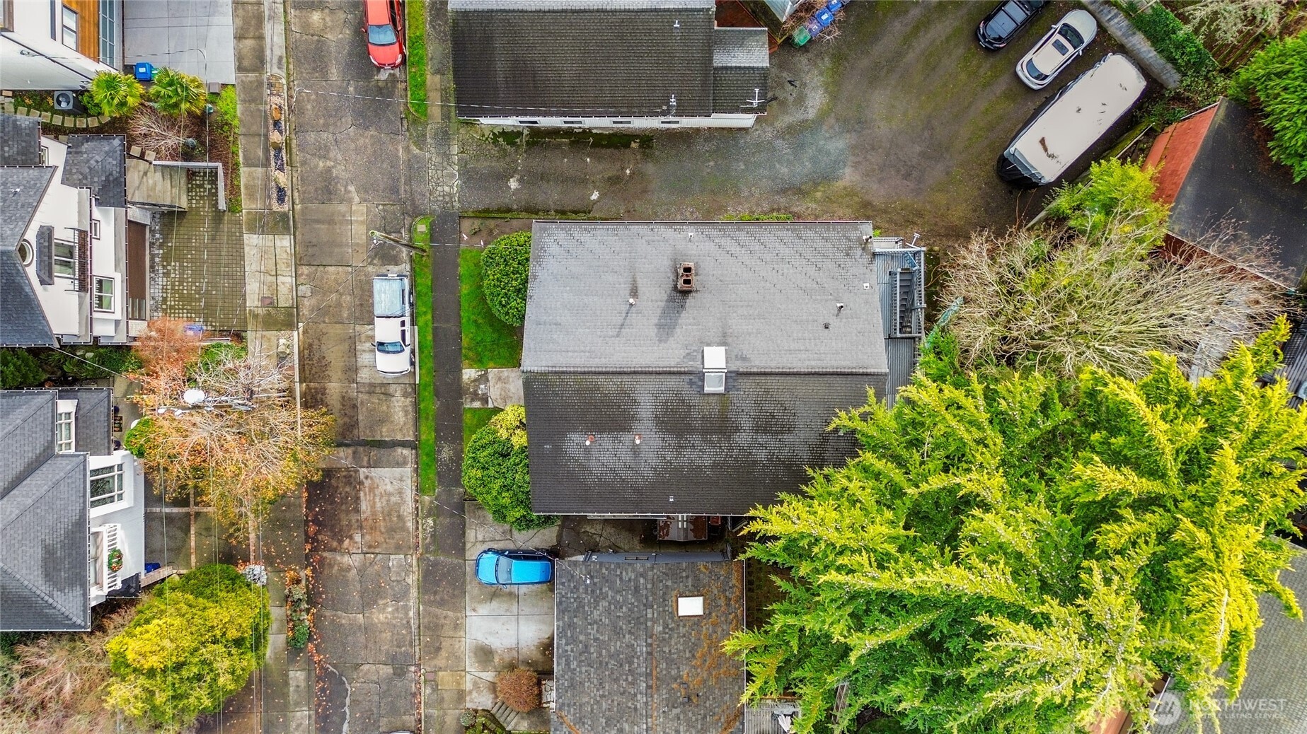 1425 Palm Avenue Southwest Seattle, WA 98116 - Photo 10 of 23 an aerial view of residential houses with outdoor space