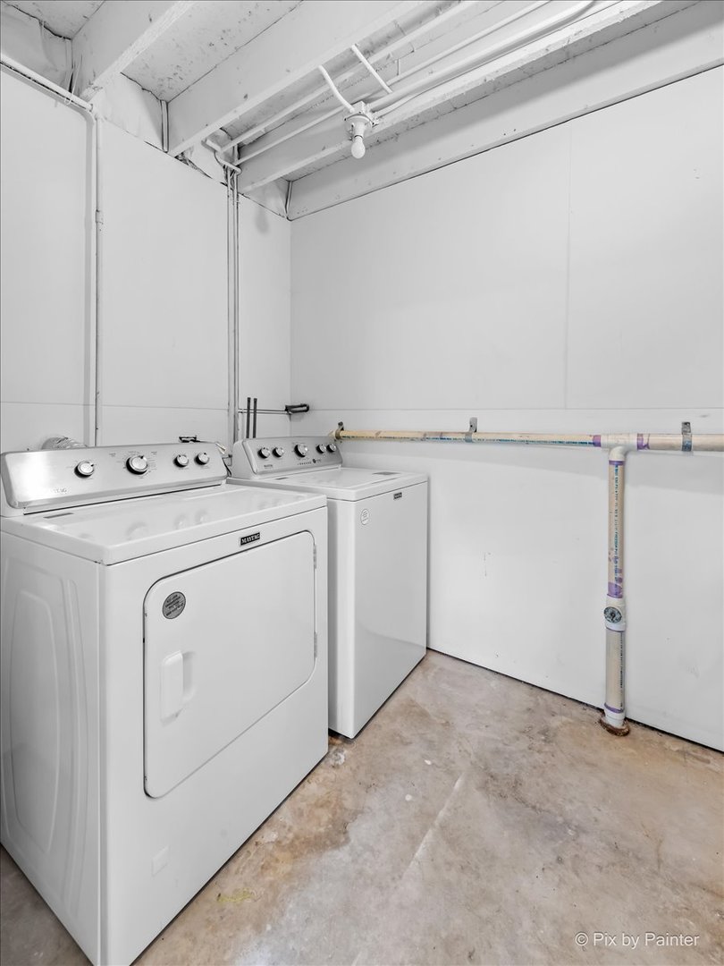 3 Deerpath Road Lake In The Hills, IL 60156 - Photo 21 of 27 a utility room with dryer and washer