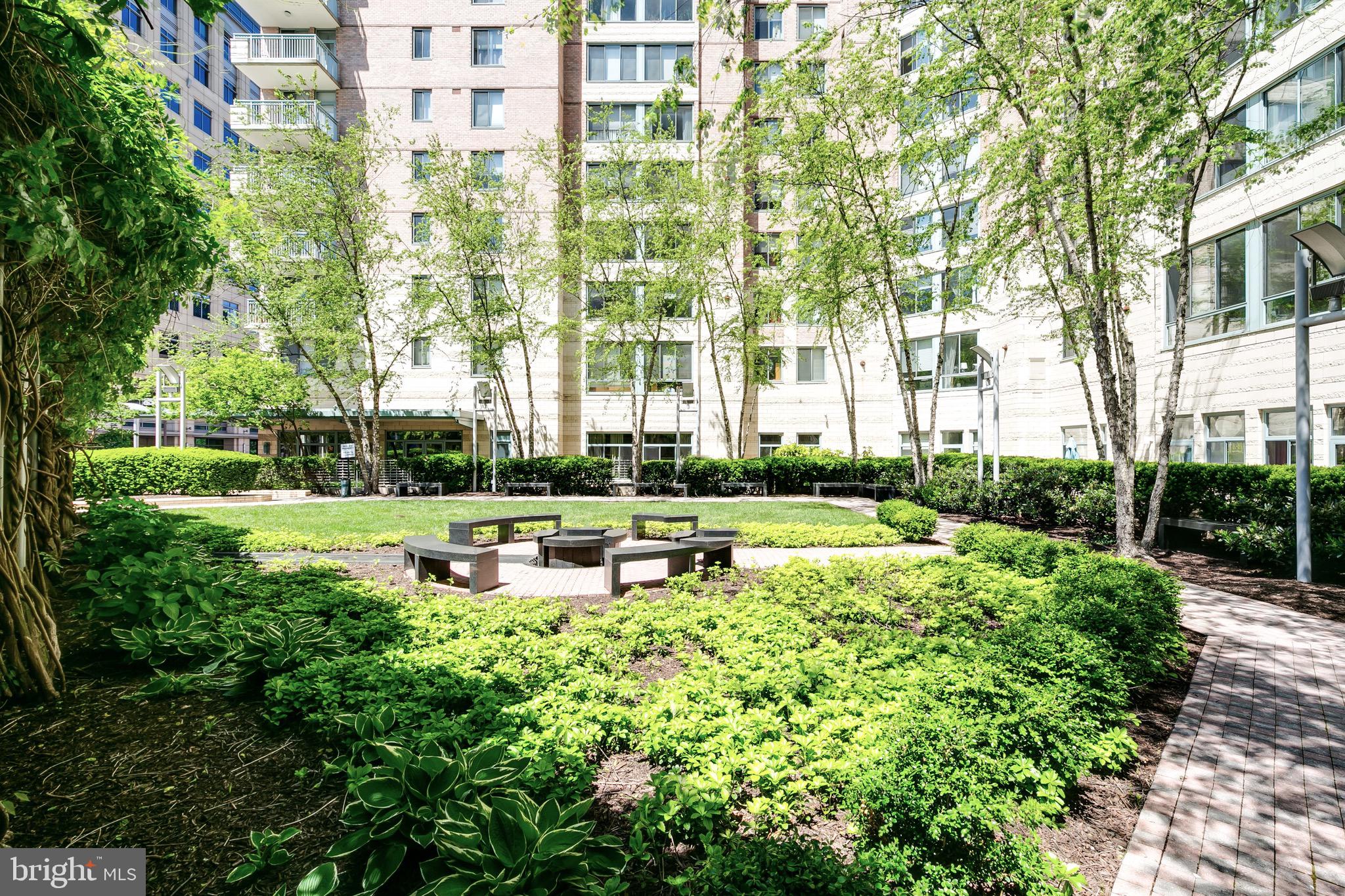 851 North Glebe Road, Unit 1505 Arlington, VA 22203 - Photo 61 of 85 Community Courtyard Walkway