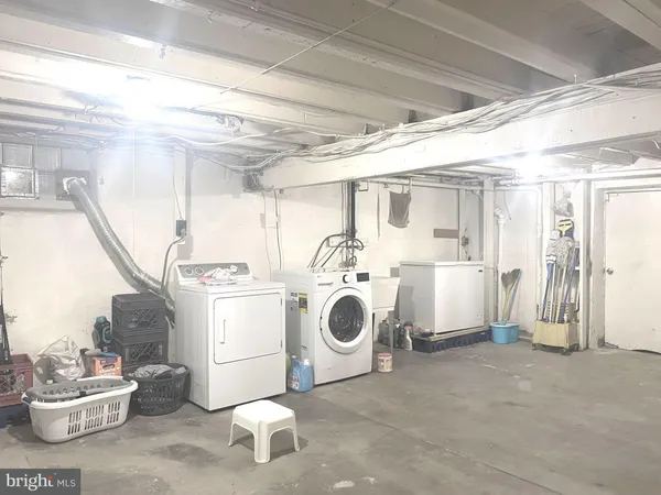 a view of a storage room