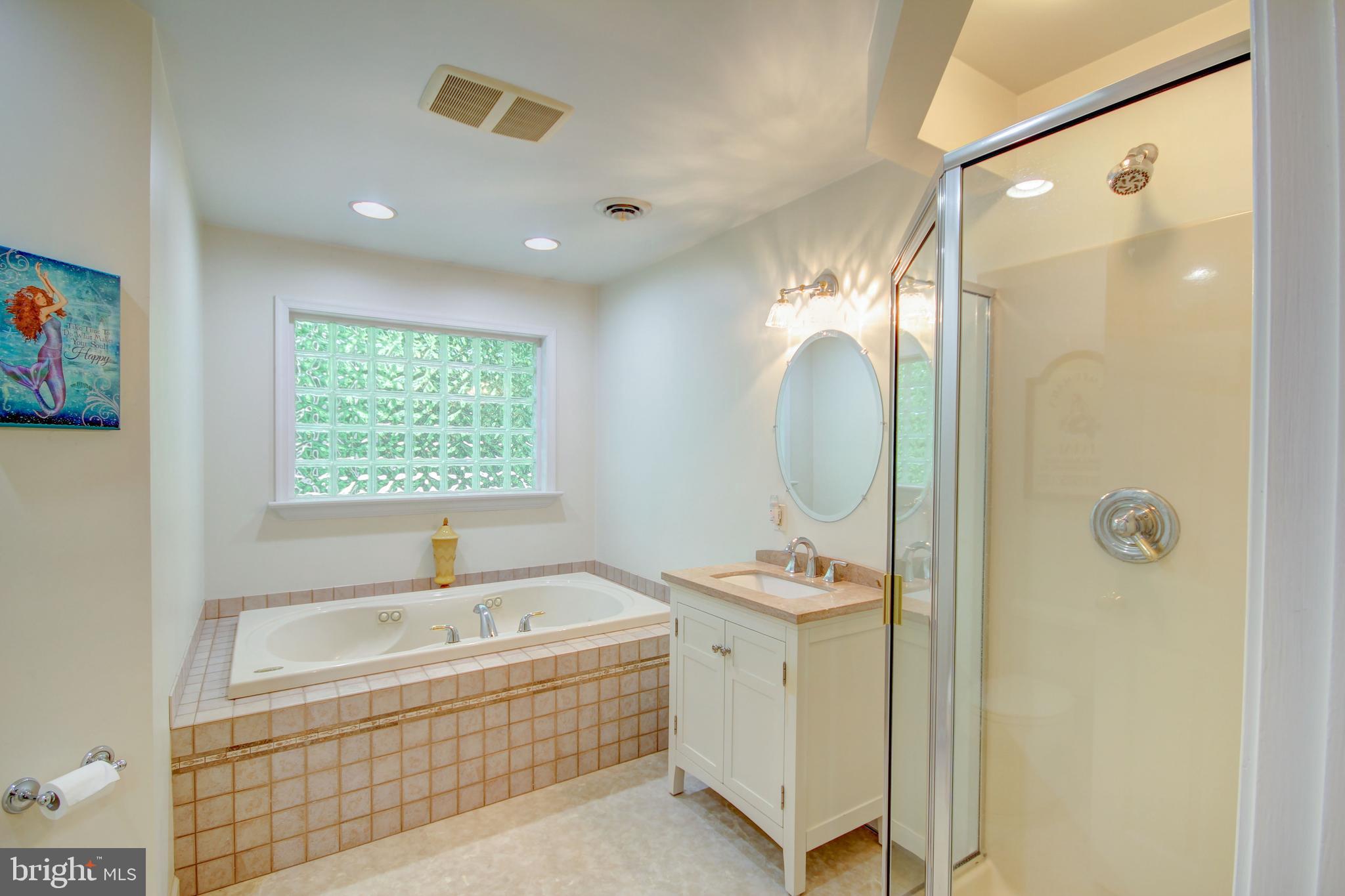 12412 Ivy Mill Road Reisterstown, MD 21136 - Photo 28 of 44 Main bath w/sep shower and jacuzzi tub