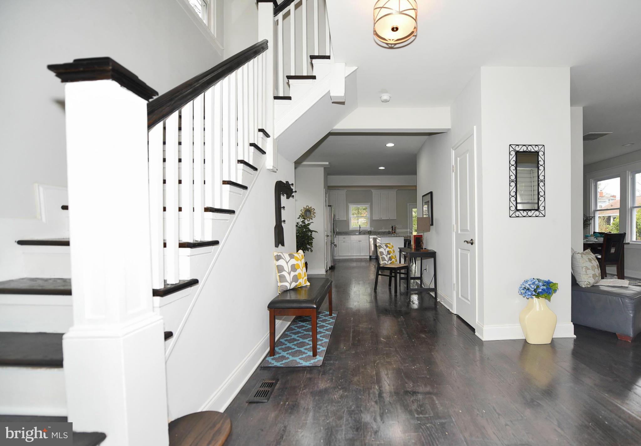 809 Cedarcroft Road Baltimore, MD 21212 - Photo 5 of 26 a view of entryway and hall with wooden floor