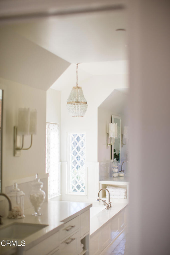 233 Hillside Road South Pasadena, CA 91030 - Photo 49 of 64 a view of a livingroom with wooden floor and a chandelier