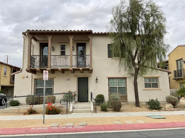 a front view of a house with entertaining space