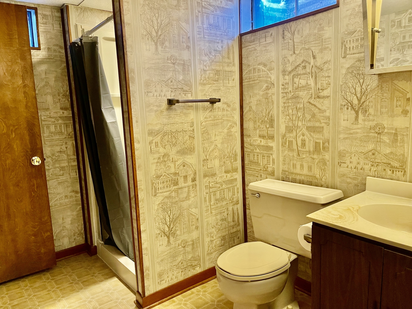 902 16th Street Peru, IL 61354 - Photo 18 of 23 a bathroom with a granite countertop sink toilet and shower