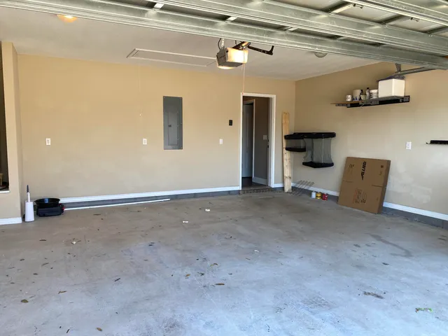 a view of a swimming pool with an outdoor space