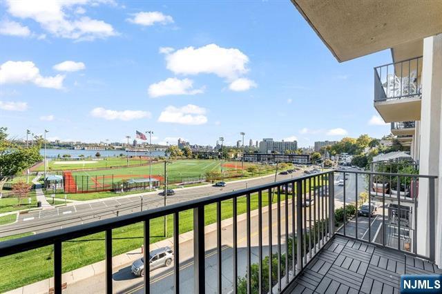 1150 River Road, Unit 4F Edgewater, NJ 07020 - Photo 7 of 22 a view of city from a balcony