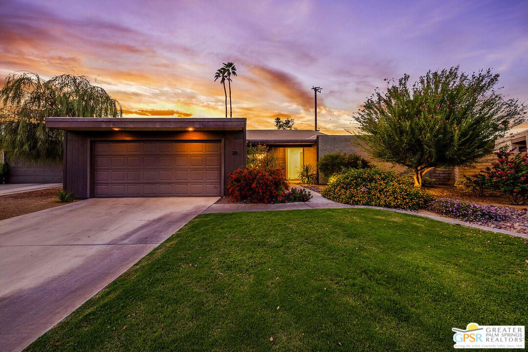 20 Kevin Lee Lane Rancho Mirage, CA 92270 - Photo 3 of 40 a front view of a house with garden