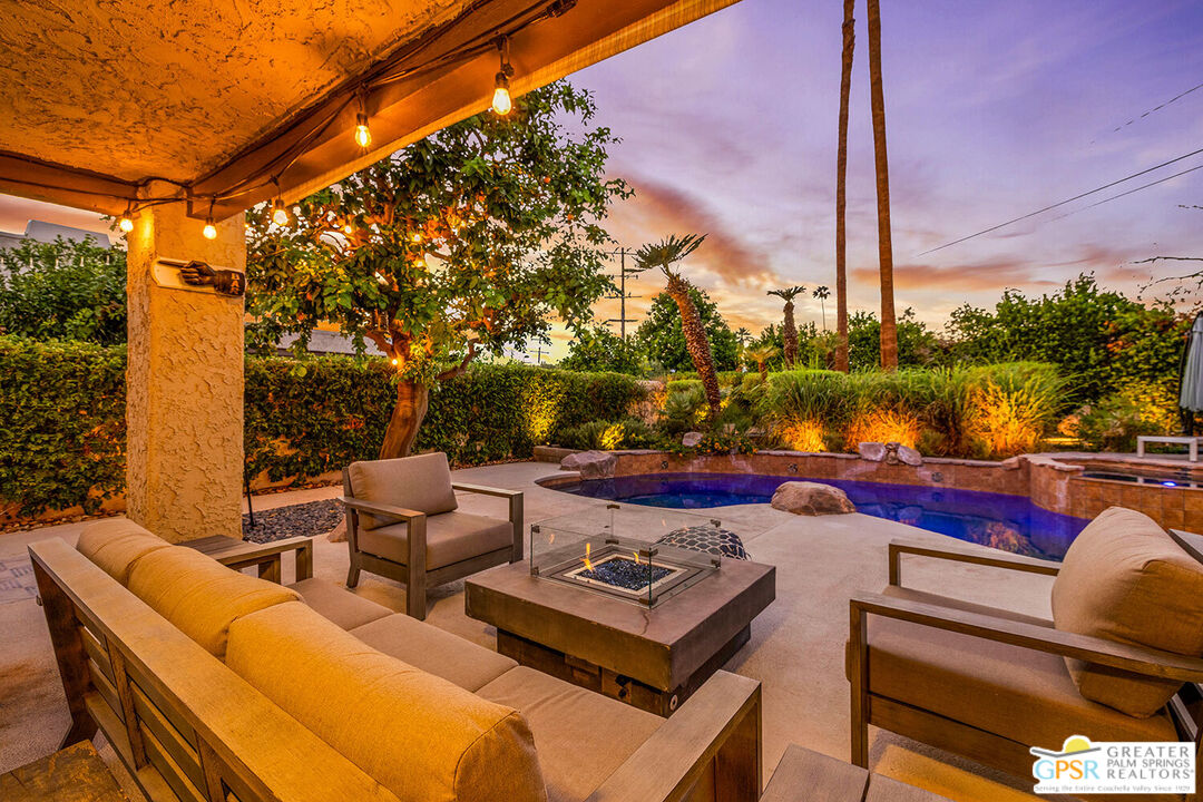 20 Kevin Lee Lane Rancho Mirage, CA 92270 - Photo 37 of 40 a view of outdoor space with seating area