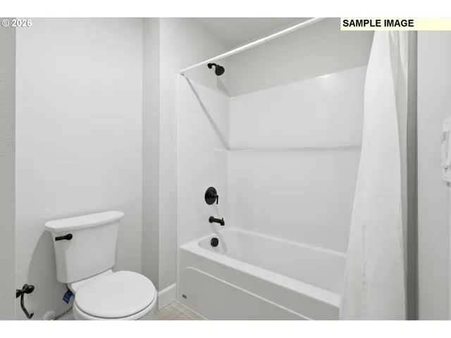 a bathroom with a toilet and a bathtub