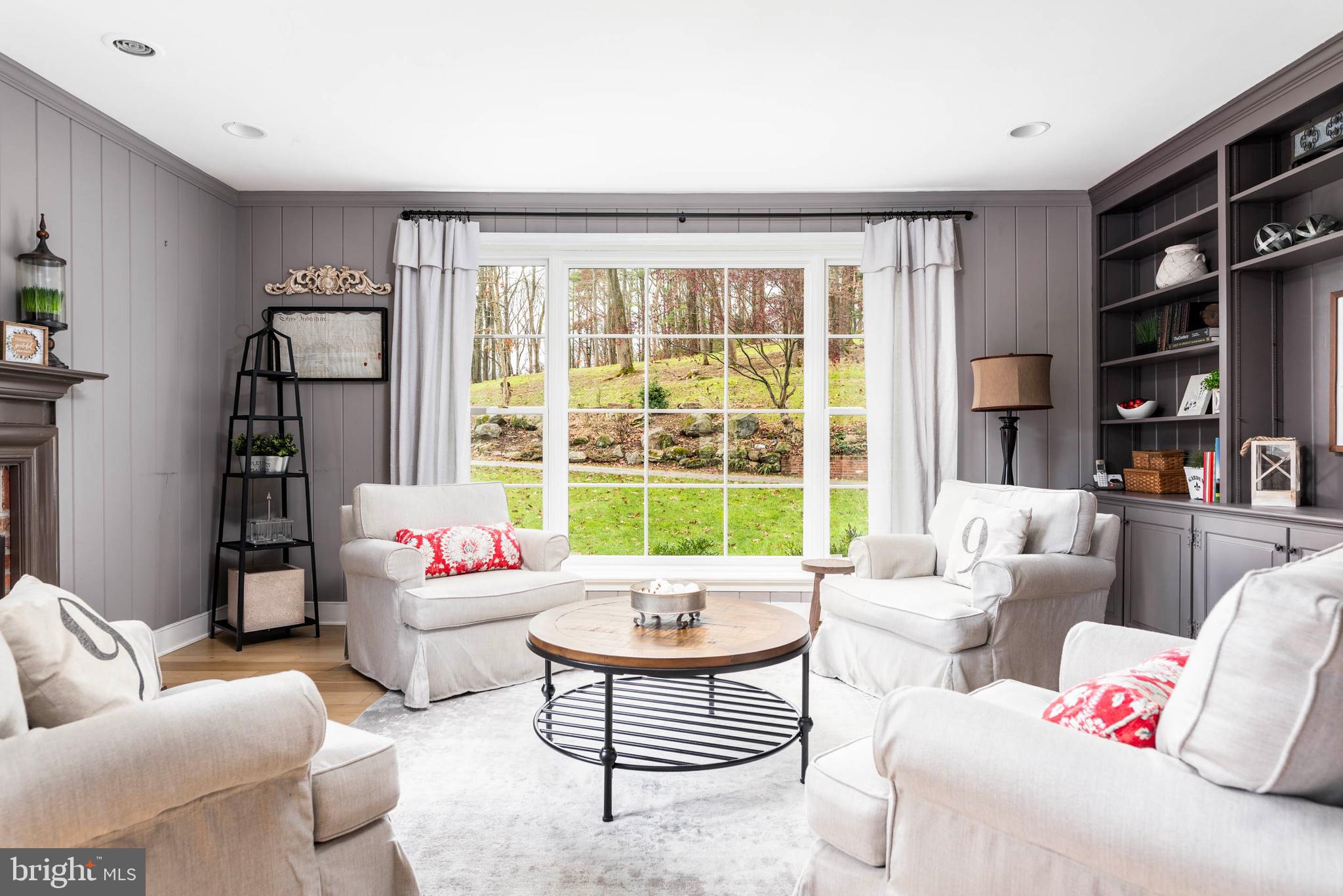 38 Rabbit Run Road Malvern, PA 19355 - Photo 9 of 67 Library with Wood Burning Fireplace.