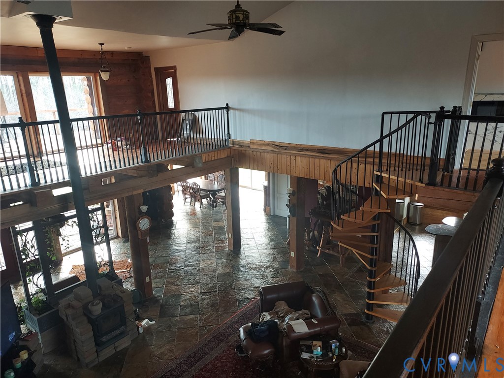 6430 River Road West Columbia, VA 23038 - Photo 28 of 48 a view of entryway and hall with wooden floor