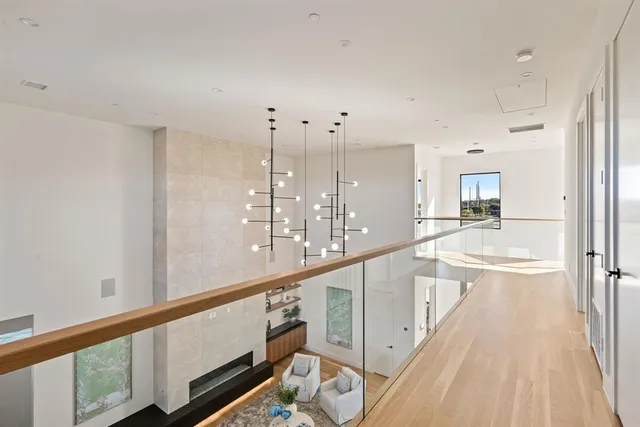 an empty room with an entryway