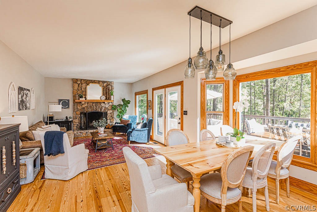 2090 Strawberry Run Crozier, VA 23039 - Photo 13 of 47 a view of a dining room with furniture window and outside view