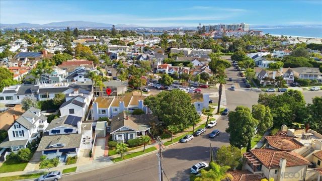 an aerial view of a city
