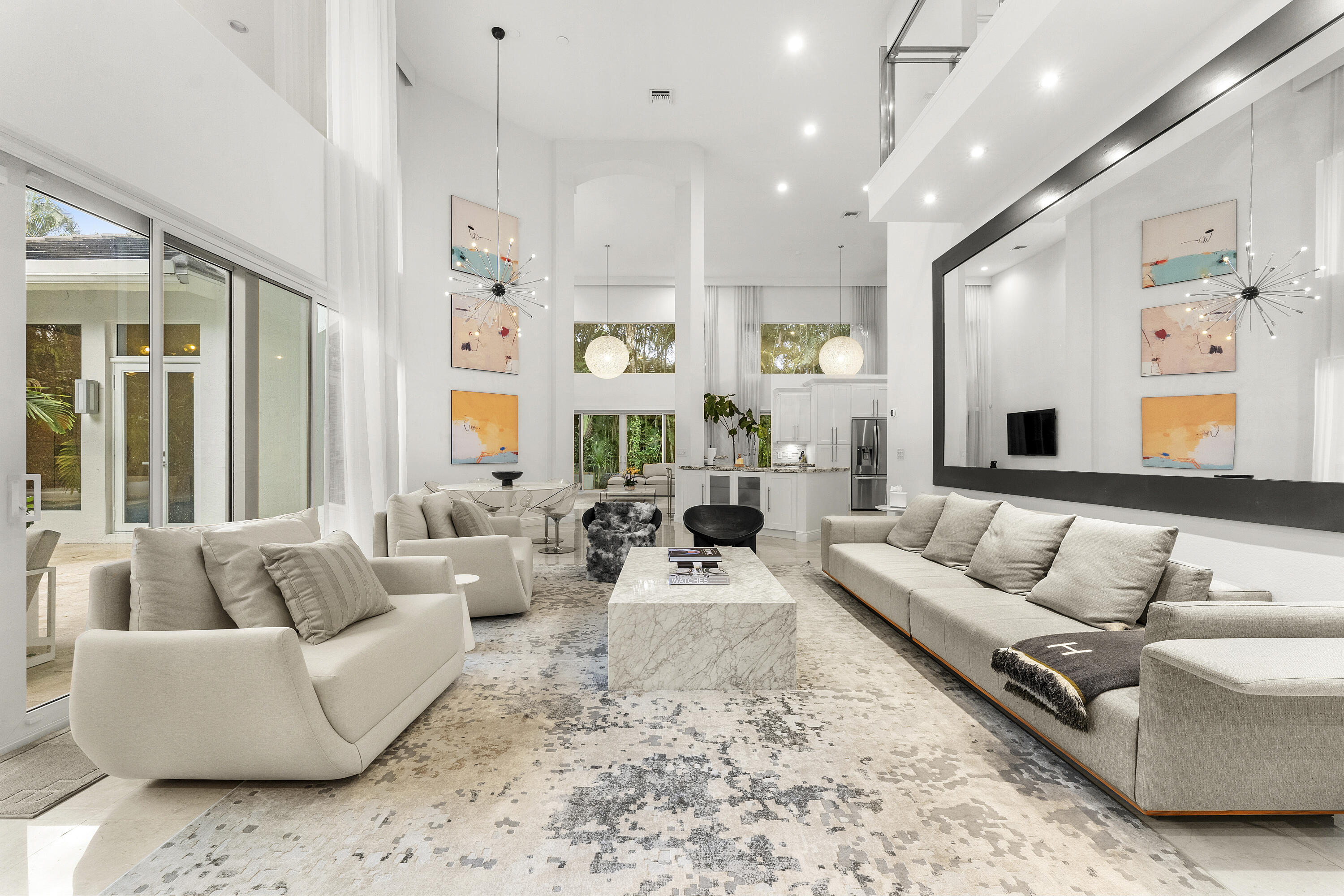 3156 Northwest 61st Street Boca Raton, FL 33496 - Photo 18 of 46 a living room with furniture and a large window