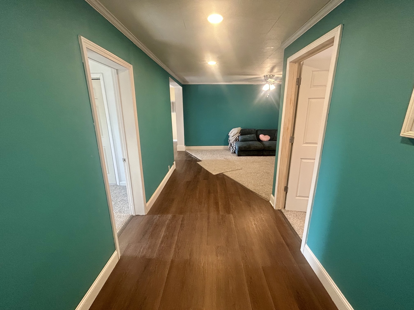 207 Butler Street Metropolis, IL 62960 - Photo 15 of 28 a view of a hallway with wooden floor