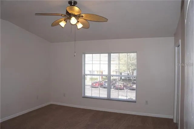 a window in an empty room