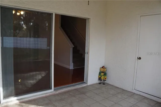 a view of a door in the house