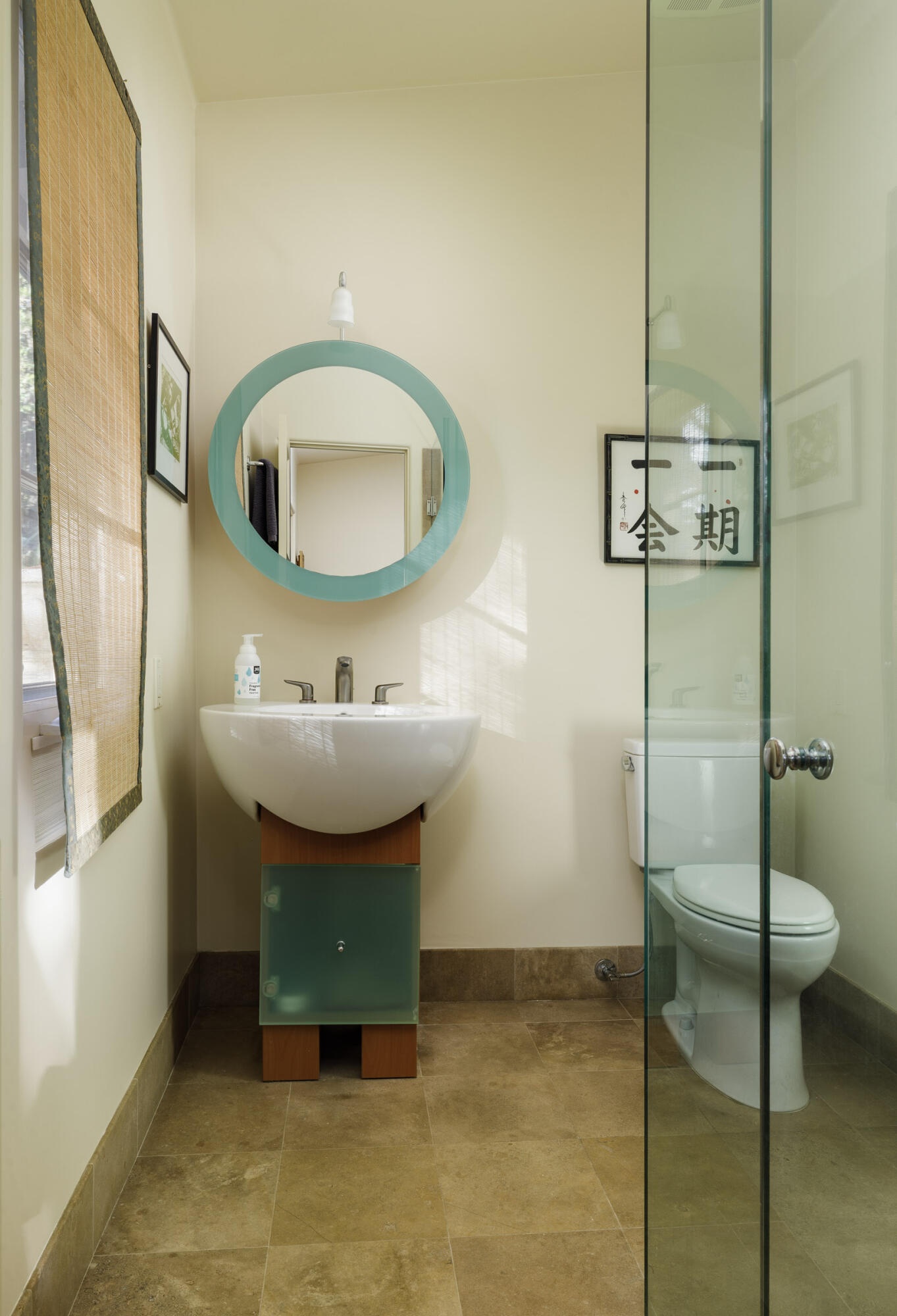 1022 Garcia Road Santa Barbara, CA 93103 - Photo 19 of 29 a bathroom with a sink and a mirror
