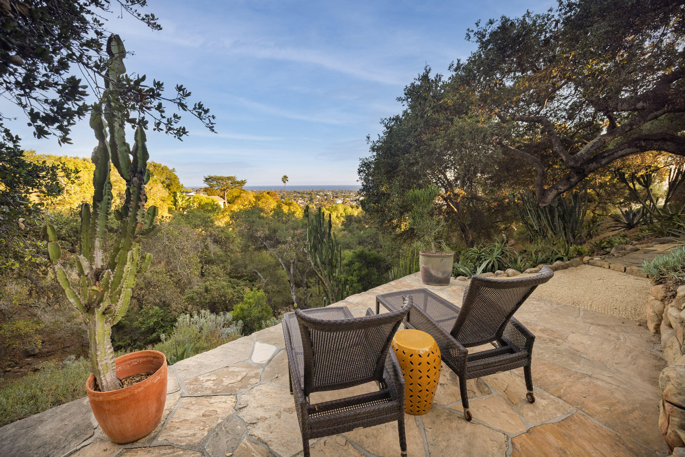 1022 Garcia Road Santa Barbara, CA 93103 - Photo 24 of 29 a view of a chairs and table in the patio