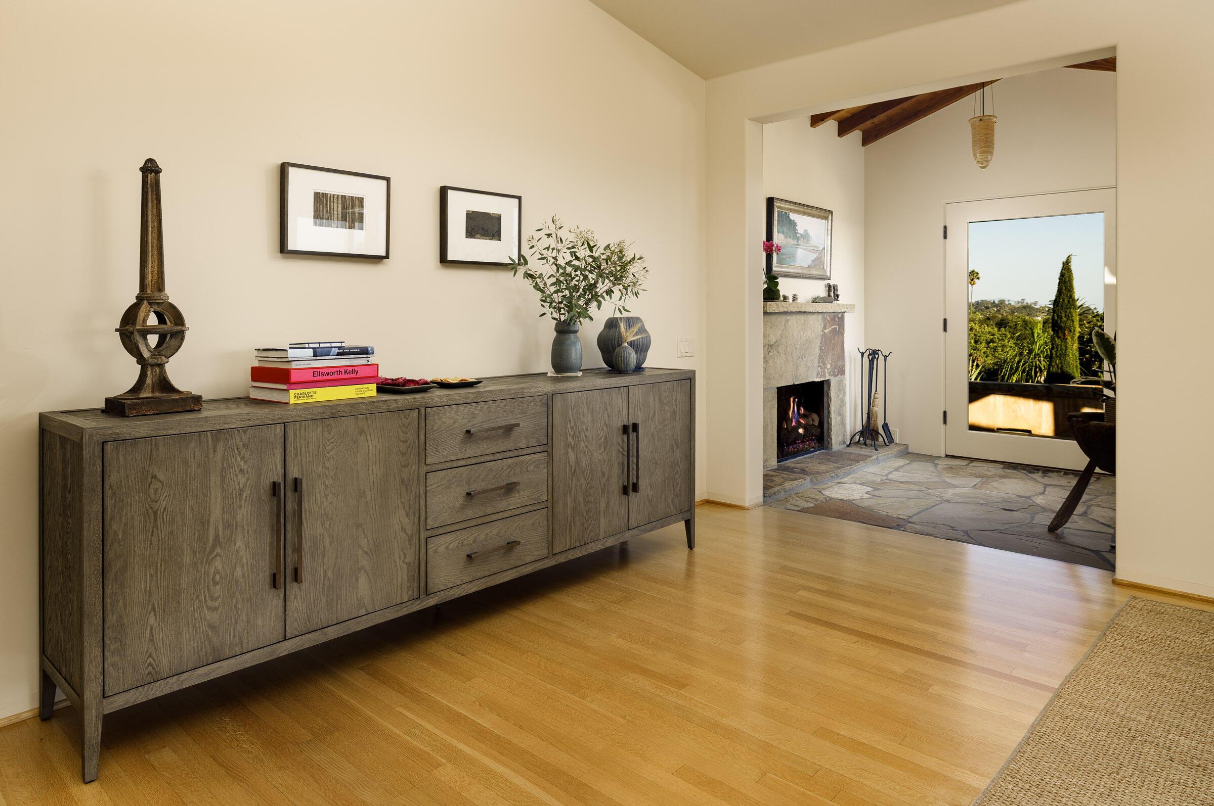 1022 Garcia Road Santa Barbara, CA 93103 - Photo 5 of 29 a living room with furniture and wooden floor