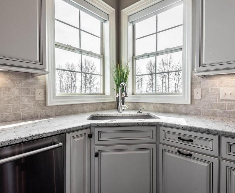 4459 Green Cook Road Johnstown, OH 43031 - Photo 40 of 103 ITALIAN TOSSED MARBLE BACK SPLASH. LARGE GRANITE BLANCO UNDERMOUNT SINK.