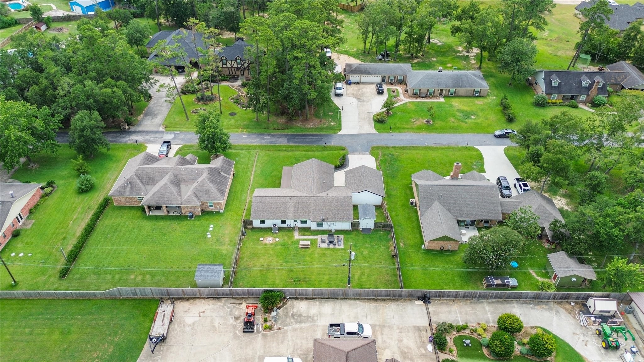 110 Dozent Lane Baytown, TX 77521 - Photo 32 of 36 an aerial view of house with a yard