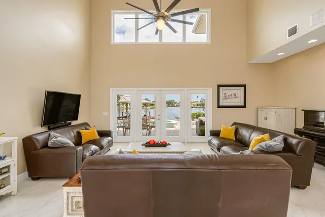 a living room with furniture fireplace and furniture