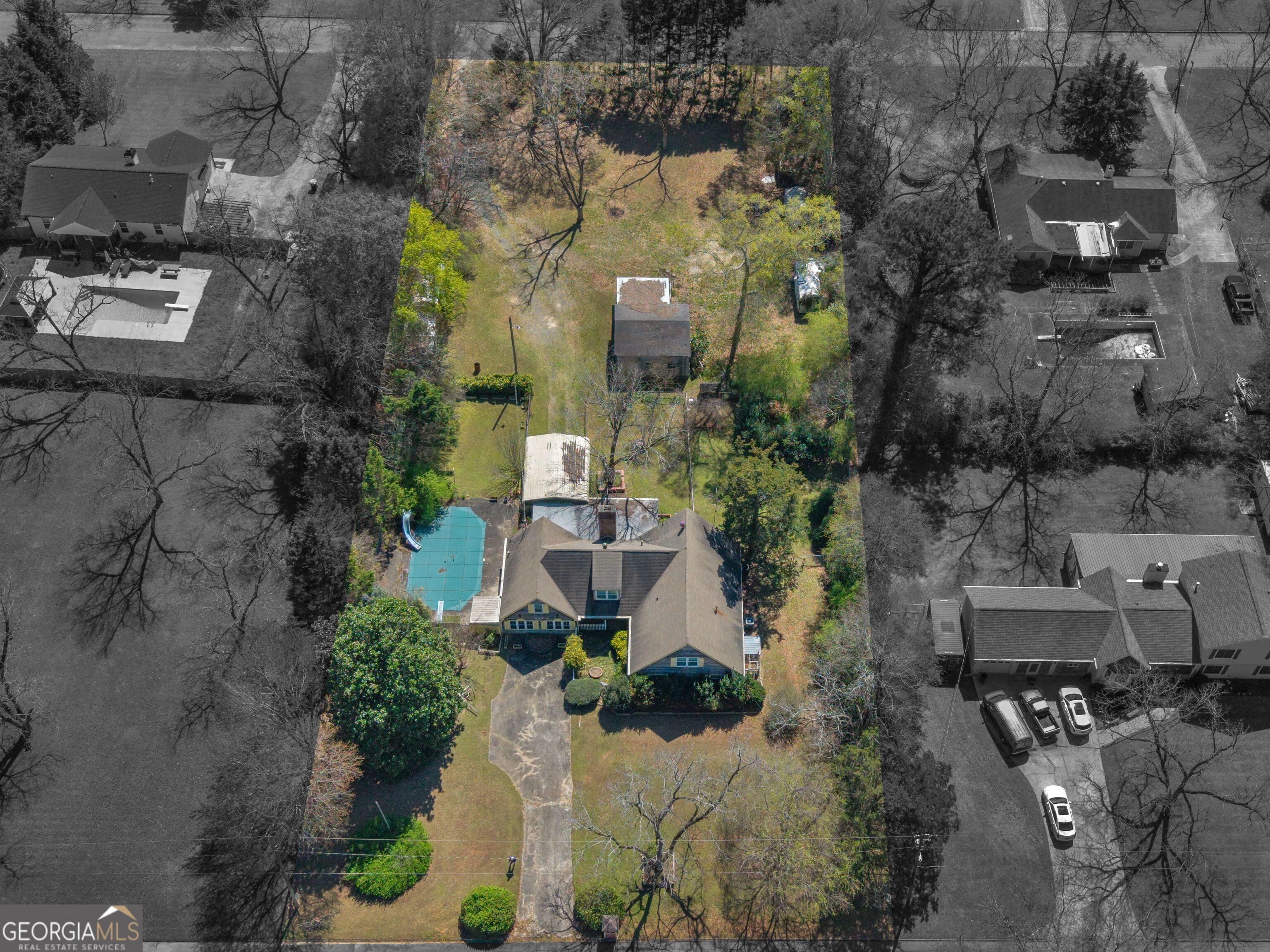 209 Founders Drive Barnesville, GA 30204 - Photo 4 of 80 an aerial view of multiple houses with outdoor space