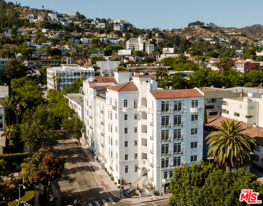 1302 North Sweetzer Avenue, Unit 402 West Hollywood, CA 90069 - Photo 22 of 23 an aerial view of city