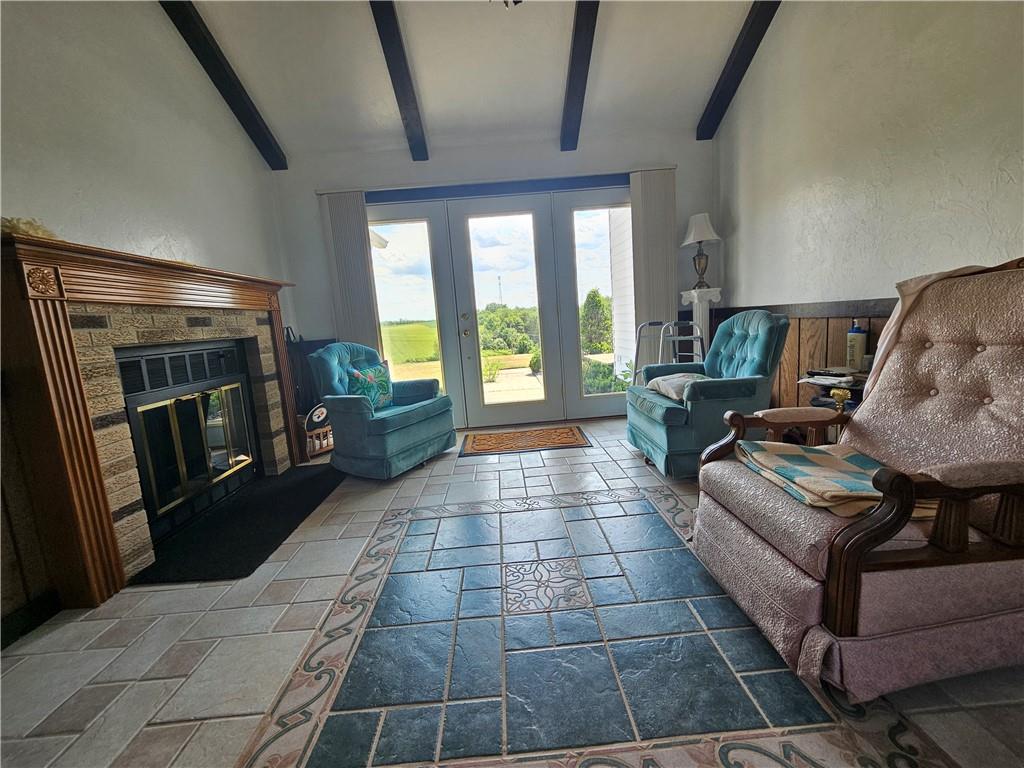 412 Cole Road Sarver, PA 16055 - Photo 10 of 48 a living room with furniture and a fireplace