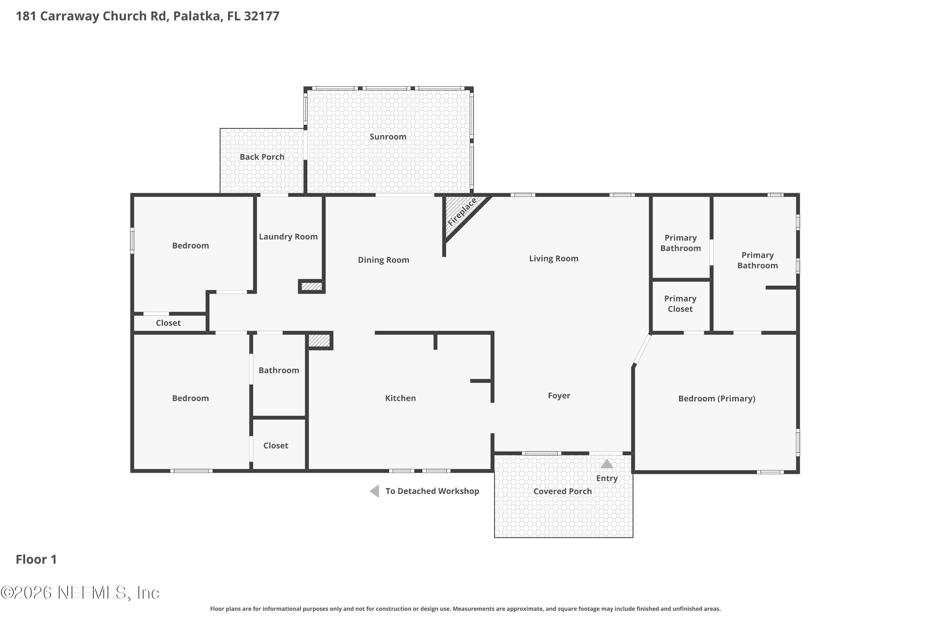 181 Carraway Church Road Palatka, FL 32177 - Photo 35 of 35 Floor plan
