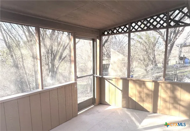 a view of an outdoor space and balcony