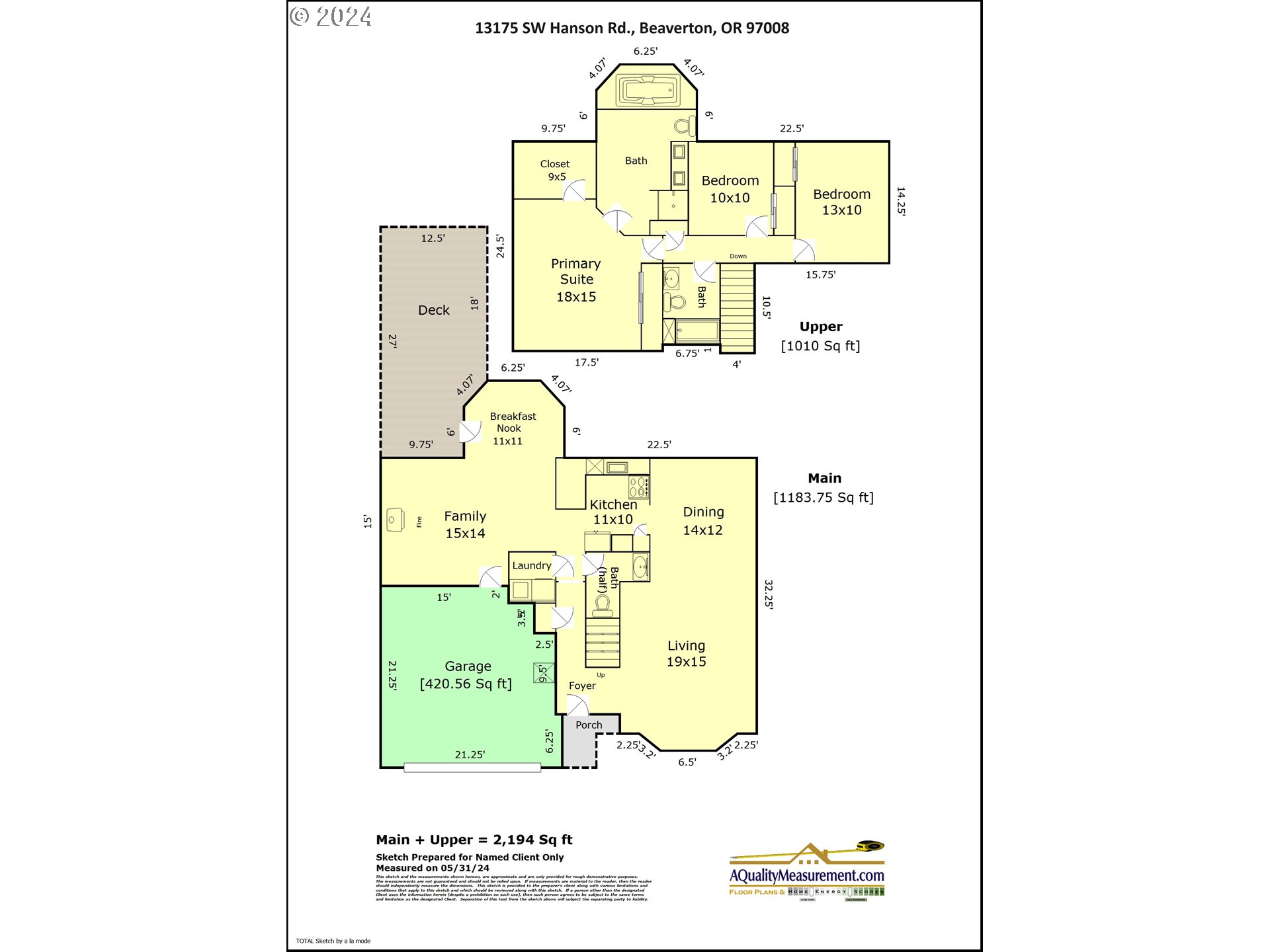 13175 Southwest Hanson Road Beaverton, OR 97008 - Photo 36 of 36 Floor Plan