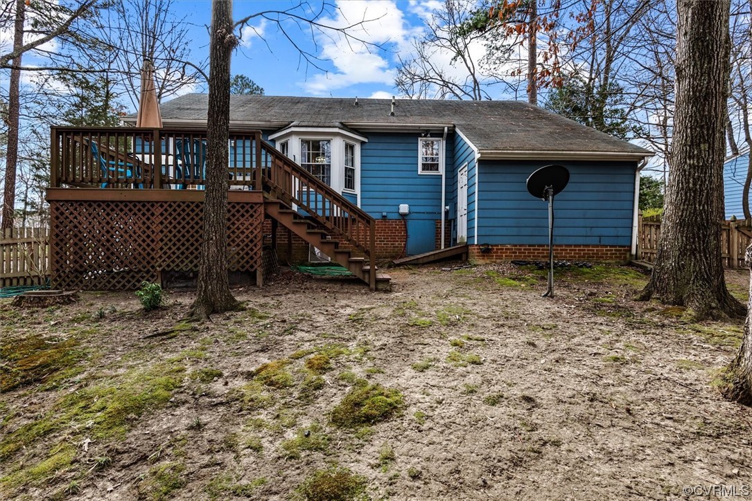 7830 Brightridge Road Chesterfield, VA 23832 - Photo 15 of 18 a view of a house with a yard and garage