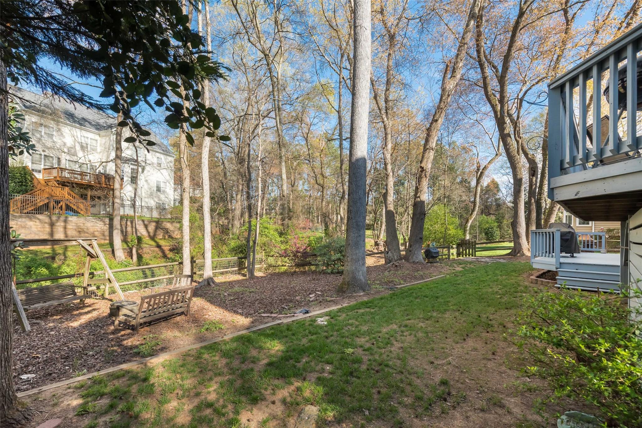 3519 Rhett Butler Place Charlotte, NC 28270 - Photo 37 of 38 a view of backyard with tree