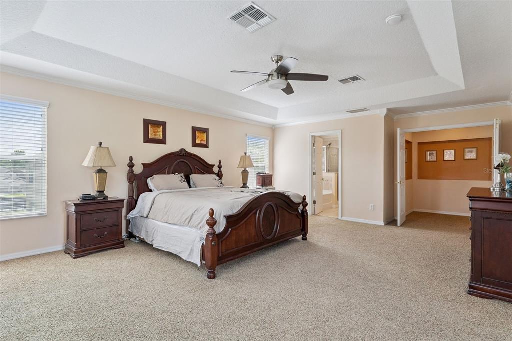 14790 Tullamore Loop Winter Garden, FL 34787 - Photo 20 of 42 a spacious bedroom with a bed and cabinets