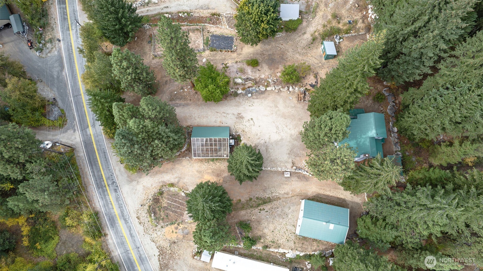 17972 Entiat River Road Entiat, WA 98822 - Photo 26 of 34 an aerial view of a house with a yard
