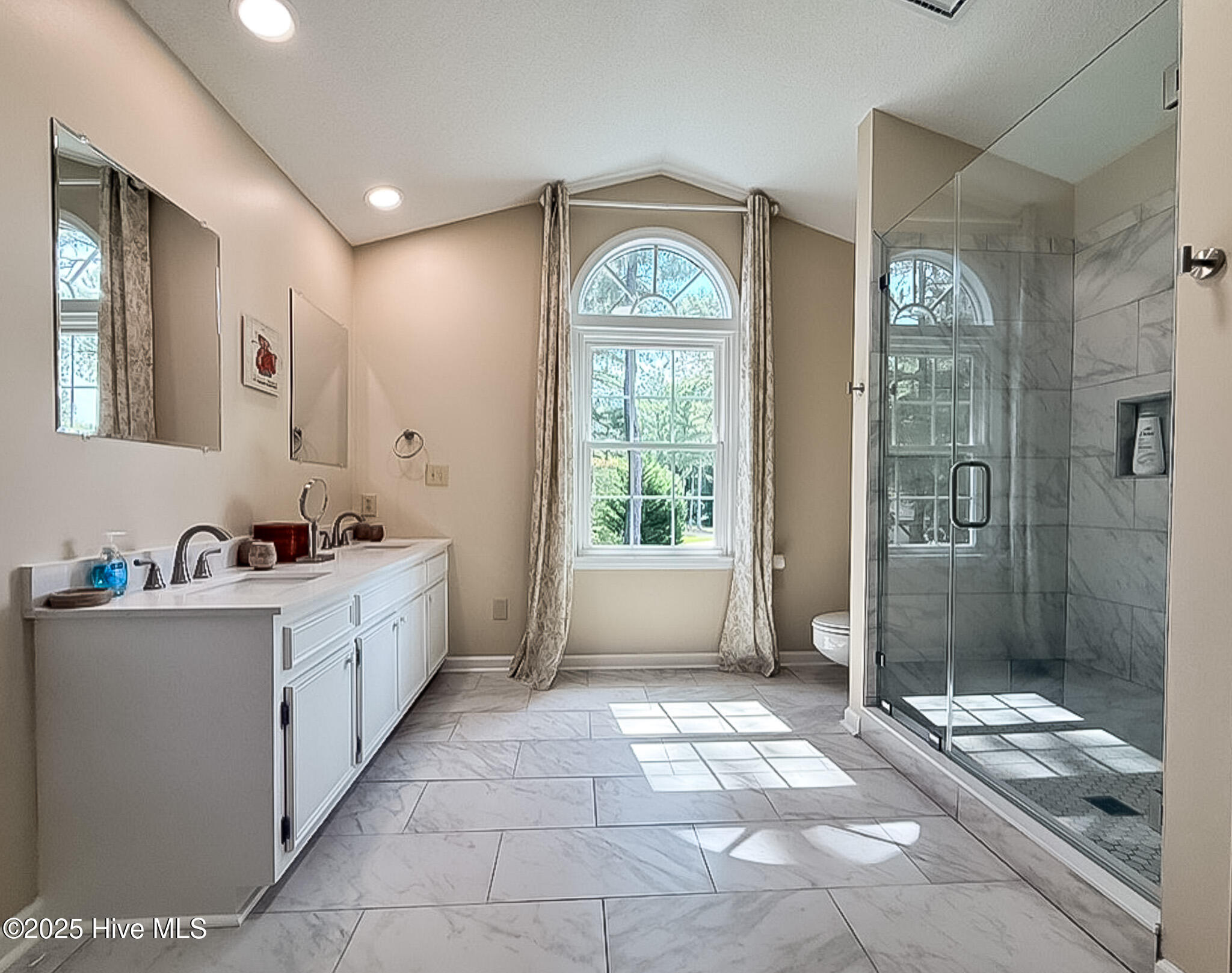 140 Lost Tree Road Pinehurst, NC 28374 - Photo 60 of 72 Full Bathroom w/Double Vanity and Walk-in Shower