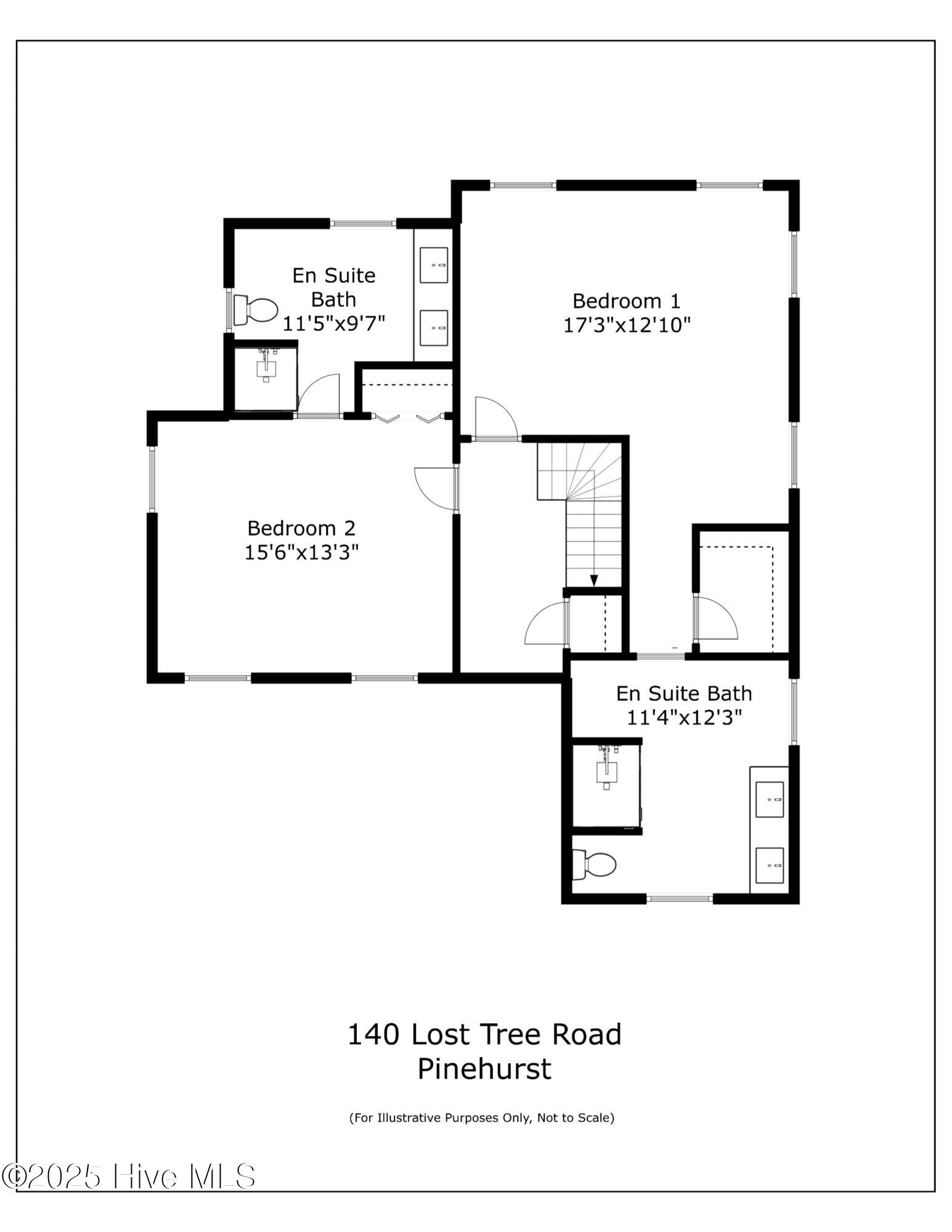 140 Lost Tree Road Pinehurst, NC 28374 - Photo 72 of 72 Floor Plan Upstairs