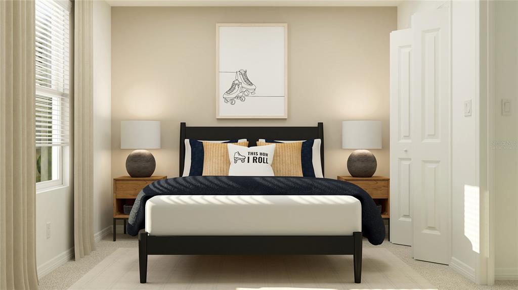 3139 Totem Road Eagle Lake, FL 33839 - Photo 14 of 30 a bedroom with a bed and painting on the wall