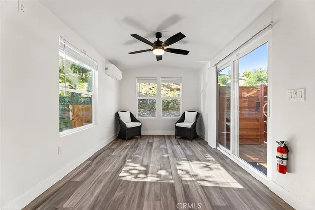 a very nice looking room with a large window