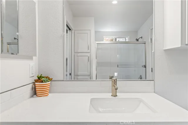 a bathroom with a sink