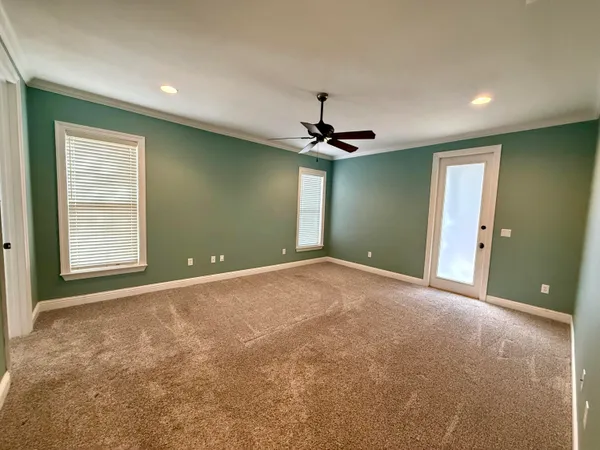 a view of a livingroom with a chandelier